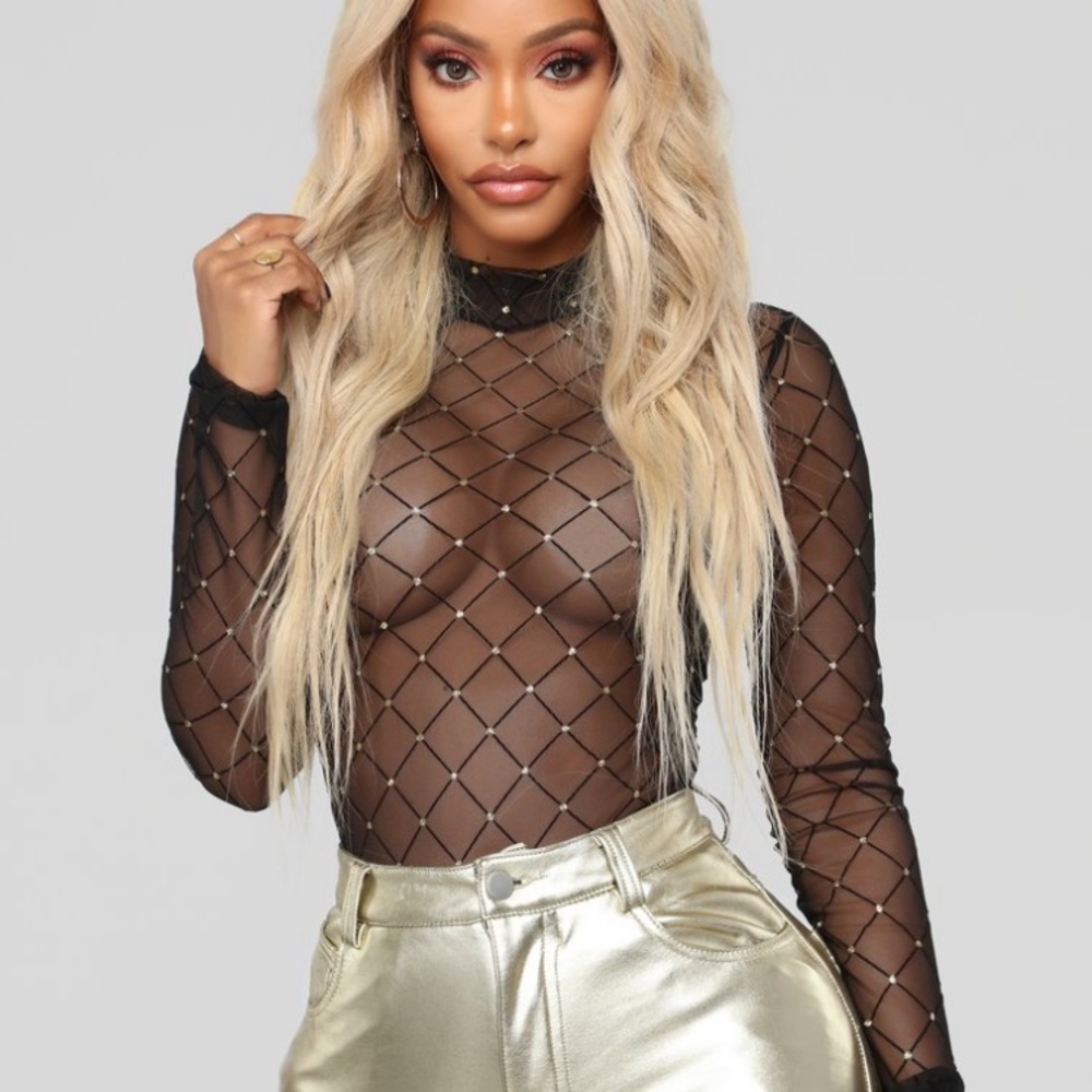 Sexy Black Mesh Body Sui